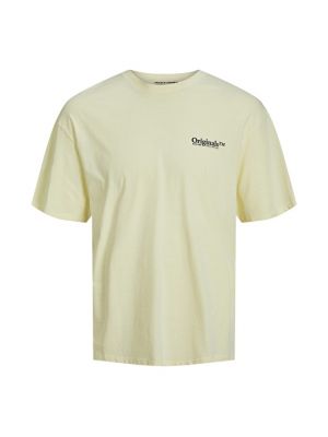 Однотонная футболка с круглым вырезом Jack & Jones желтая