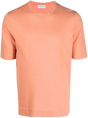 Памучна тениска Ballantyne оранжево