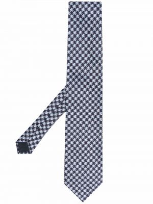 Corbata de seda de tejido jacquard Tom Ford azul