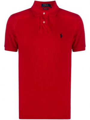 Haftowana polo Polo Ralph Lauren czerwona