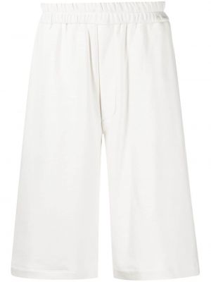Pantalones cortos deportivos con bordado Jil Sander blanco