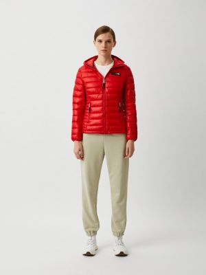 Спортивная утепленная демисезонная куртка Plein Sport красная