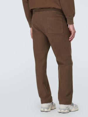Pantaloni tuta di cotone Auralee marrone