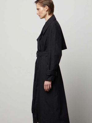 Pamut kabát Answear Lab fekete