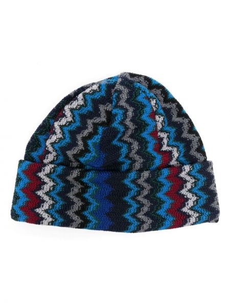 Vilnonis kepurė Missoni mėlyna