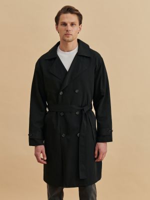 Παλτό Dan Fox Apparel μαύρο