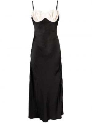 Сатенена вечерна рокля Rachel Gilbert черно