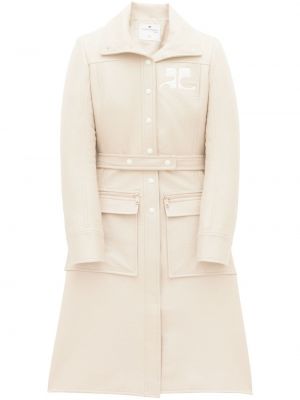 Trench Courreges alb