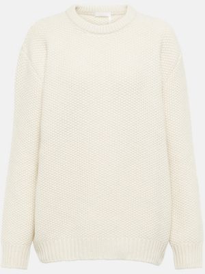 Sweter z kaszmiru Chloã© biały