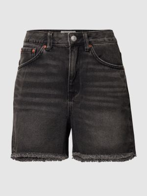Szorty jeansowe z wysoką talią Tom Tailor Denim szare