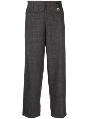Pantaloni dritti in tweed Wooyoungmi grigio