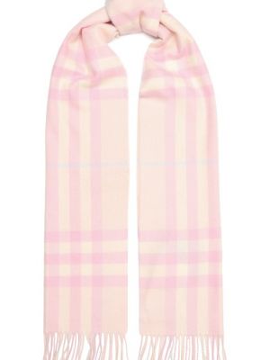 Кашемировый шарф Burberry розовый