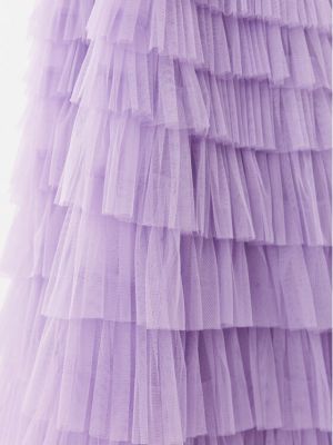 Plisovaná priliehavá dlhá sukňa Twinset fialová