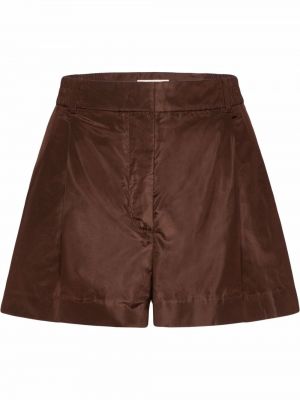 Shorts large plissées Valentino Garavani marron