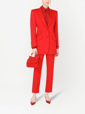 Blazer con bolsillos Dolce & Gabbana rojo