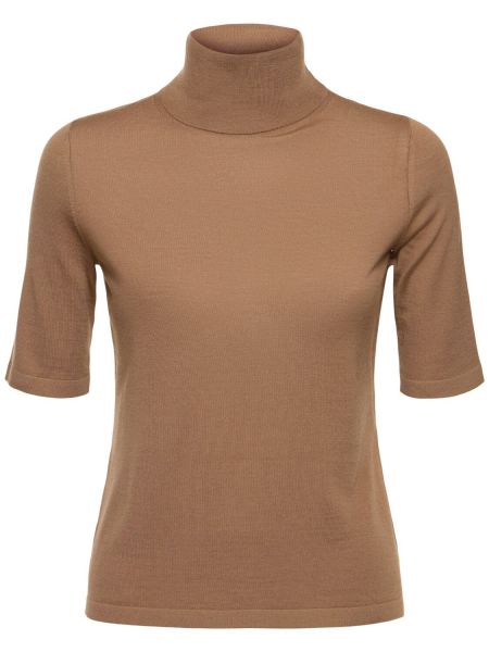 Strikket ull turtleneck topp 's Max Mara