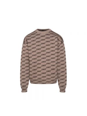 Sweter Balenciaga brązowy