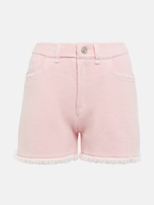 Shorts en cachemire en coton Barrie rose