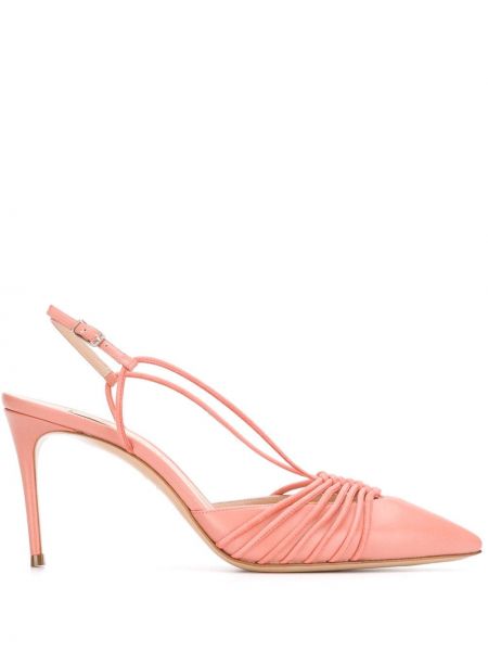 Slingback stropper pumper Casadei rosa