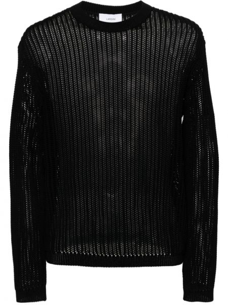 Czarny sweter Lardini