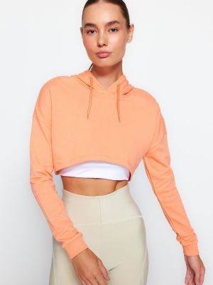 Bluza oversize Trendyol pomarańczowa
