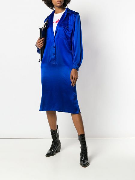 Vestido largo ajustado Jean Louis Scherrer Pre-owned azul
