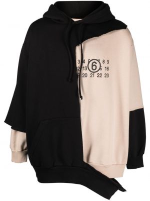 Asimetrična hoodie s kapuljačom Mm6 Maison Margiela