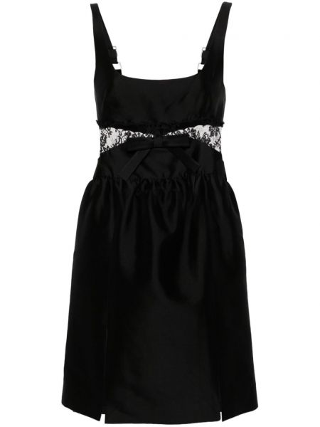Μini φόρεμα με δαντέλα Shushu/tong μαύρο