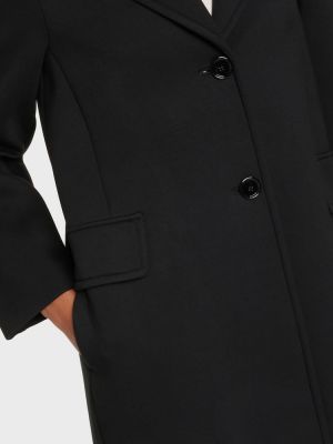 Płaszcz z dżerseju S Max Mara czarny