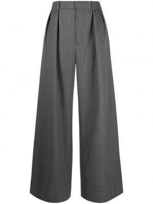 Vlněné rovné kalhoty Wardrobe.nyc šedé