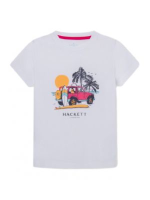 T-shirt en coton Hackett London blanc