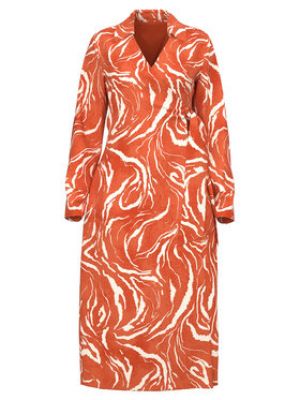 Šaty Selected Femme oranžové