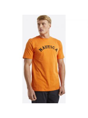 Pomarańczowa koszulka bez rękawów Nautica