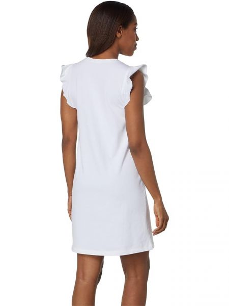 Платье с v-образным вырезом Lilla P белое