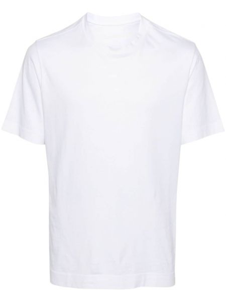 Bavlnené tričko s okrúhlym výstrihom Circolo 1901 biela