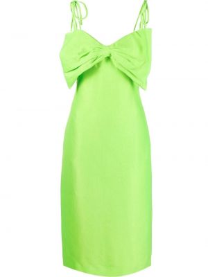 Μίντι φόρεμα με φιόγκο Msgm πράσινο