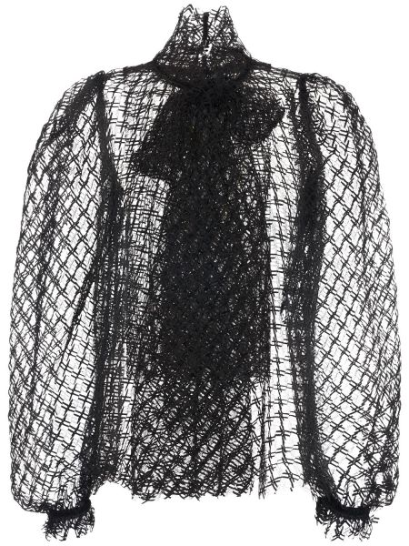 Mesh turtleneck Dolce & Gabbana svart