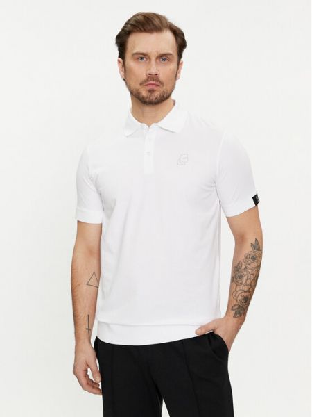 Тениска с копчета Karl Lagerfeld бяло