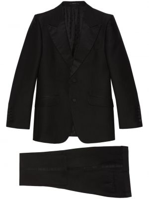 Czarny garnitur Gucci