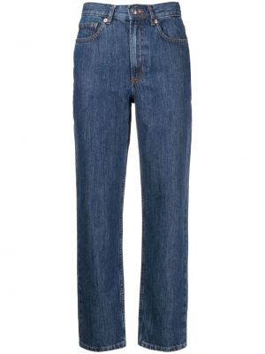 High waist straight jeans A.p.c. blau