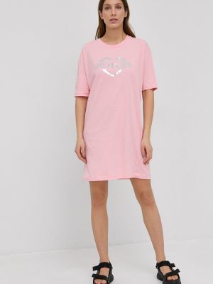 Оверсайз плаття міні Love Moschino, рожеве