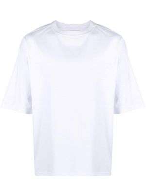 Bavlnené tričko s potlačou Lanvin biela