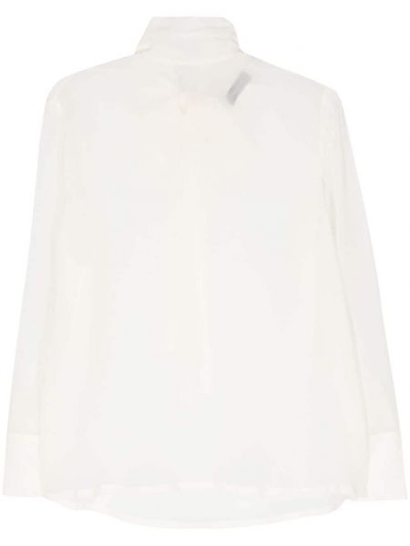 Прозрачна блуза Fabiana Filippi бяло