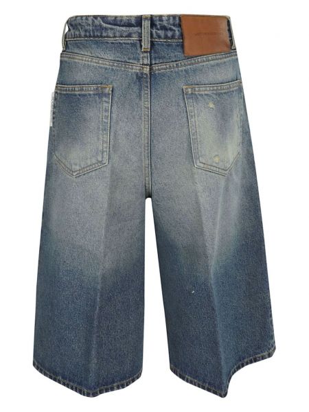 Shorts en jean large Victoria Beckham bleu