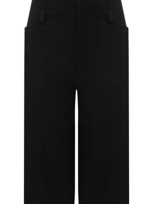 Шерстяные шорты Chloé черные