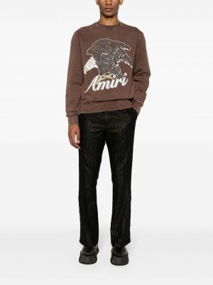 Sweatshirt aus baumwoll mit print Amiri braun