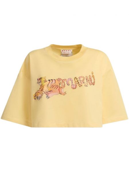 Tričko s potlačou Marni žltá