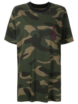 Geblümte t-shirt mit camouflage-print Osklen