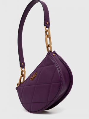 Фиолетовая сумка шоппер Guess