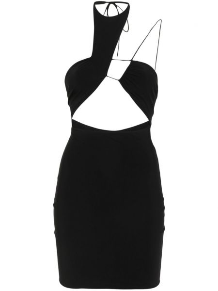 Asimetrična mini obleka Amazuìn črna